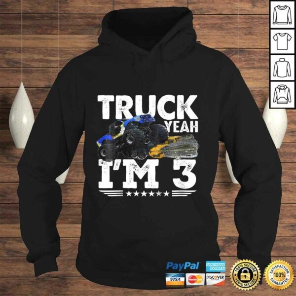 Kids Truck Yeah Monster Truck Shirt 3rd Birthday Gift Tee