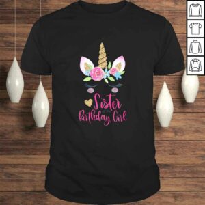 Kids Unicorn Sister of the Birthday Girl Shirt Matching Party Tee Kids Unicorn Sister of the Birthday Girl Shirt Matching Party Tee