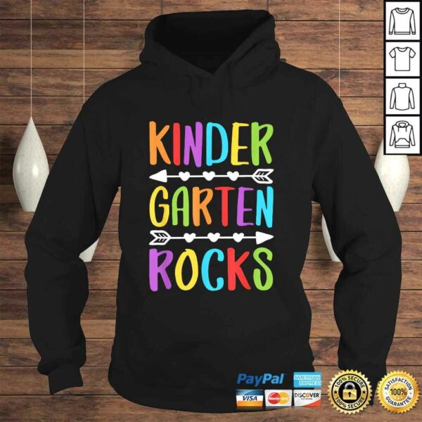 Kindergarten Rocks Shirt Back To School Teacher V-Neck T-Shirt