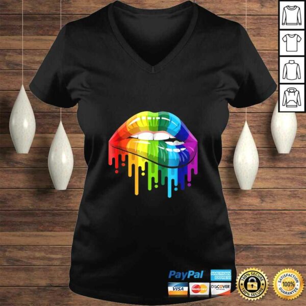 LGBT Gay Homosexual Lesbian Rainbow Lips Pride Shirt