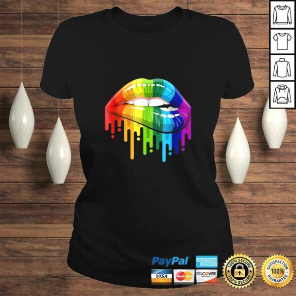 LGBT Gay Homosexual Lesbian Rainbow Lips Pride Shirt