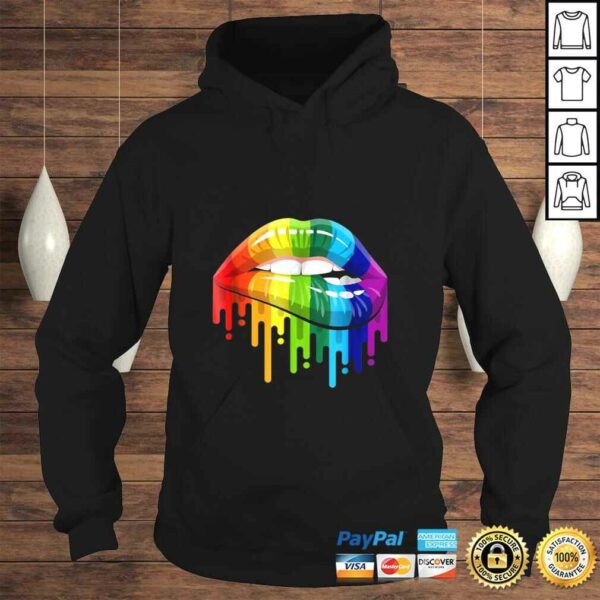 LGBT Gay Homosexual Lesbian Rainbow Lips Pride Shirt