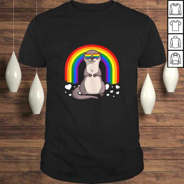 LGBT Otter Gay Pride Rainbow LGBTQ Cute Gift Gift TShirt