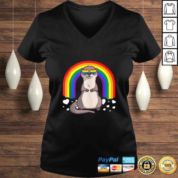 LGBT Otter Gay Pride Rainbow LGBTQ Cute Gift Gift TShirt