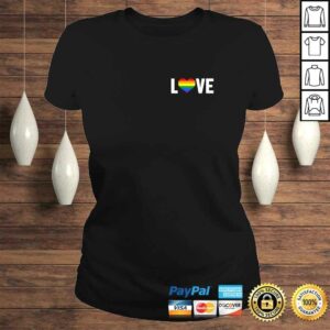 LOVE Lesbian Gay Ally Rainbow Pride Heart - Pocket Style TShirt Gift 2 LOVE Lesbian Gay Ally Rainbow Pride Heart Pocket Style TShirt Gift 3