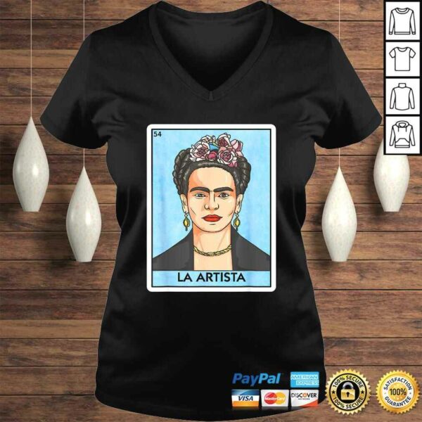 La Artista Mexican Lottery Bingo  Female Artist Card T-shirt