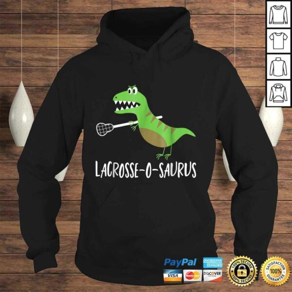 Lacrosse Shirt Lax Player Dinosaur Dino Lover Sport Gift