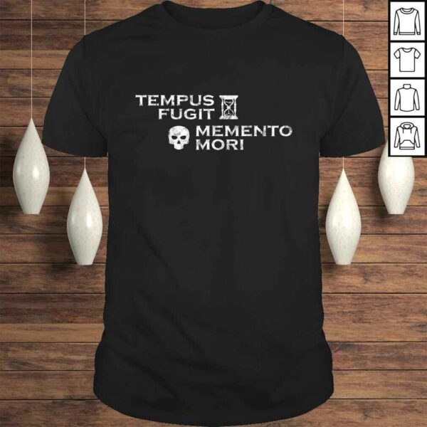 Latin Phrase – Tempus Fugit Memento Mori Shirt