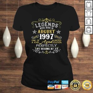 Legends Were Born In August 1997 23rd Birthday Tee T-Shirt 2 Legends Were Born In August 1997 23rd Birthday Tee T Shirt 3