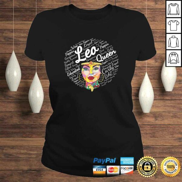 Leo Black Queen Shirt Gift Zodiac Leo Birthday Queen TShirt