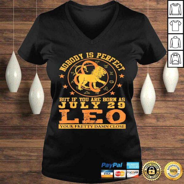 Leo Zodiac Sign July 29 Shirt Women Man Lion Birthday Gift Top