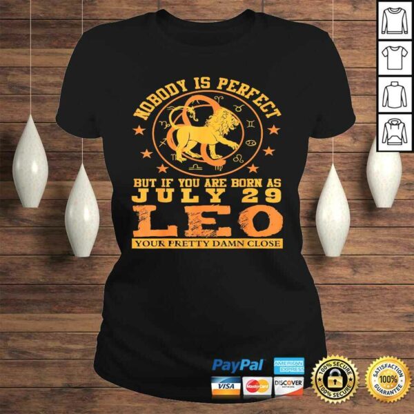 Leo Zodiac Sign July 29 Shirt Women Man Lion Birthday Gift Top