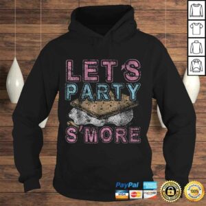 Let's Party S'More Funny Camping Campfire Distressed V-Neck T-Shirt 3 Lets Party SMore Funny Camping Campfire Distressed V Neck T Shirt 4