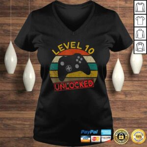 Level 10 Unlocked First 10th Birthday Anniversary Men Women TShirt