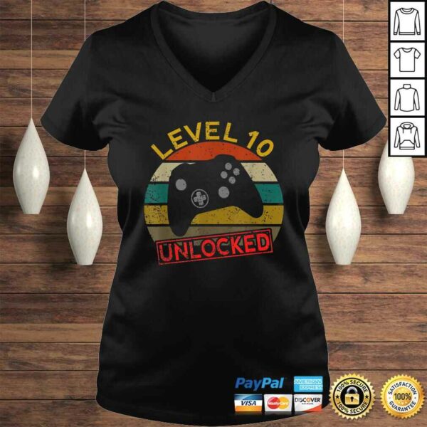 Level 10 Unlocked First 10th Birthday Anniversary Men Women TShirt