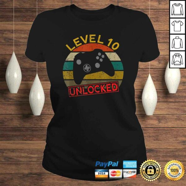 Level 10 Unlocked First 10th Birthday Anniversary Men Women TShirt