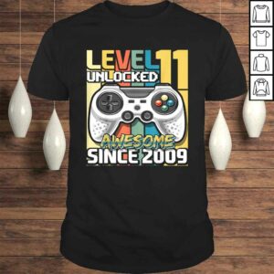 Level 11 Unlocked Awesome 2009 Video Game 11th Birthday V-Neck T-Shirt Level 11 Unlocked Awesome 2009 Video Game 11th Birthday V-Neck T-Shirt