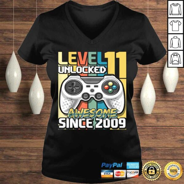 Level 11 Unlocked Awesome 2009 Video Game 11th Birthday V-Neck T-Shirt