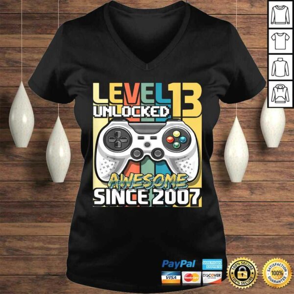 Level 13 Unlocked Awesome 2007 Video Game 13th Birthday Shirt