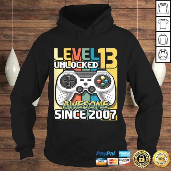 Level 13 Unlocked Awesome 2007 Video Game 13th Birthday Shirt