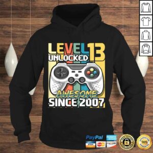 Level 13 Unlocked Awesome 2007 Video Game 13th Birthday V-Neck T-Shirt 3 Level 13 Unlocked Awesome 2007 Video Game 13th Birthday V Neck T Shirt 4