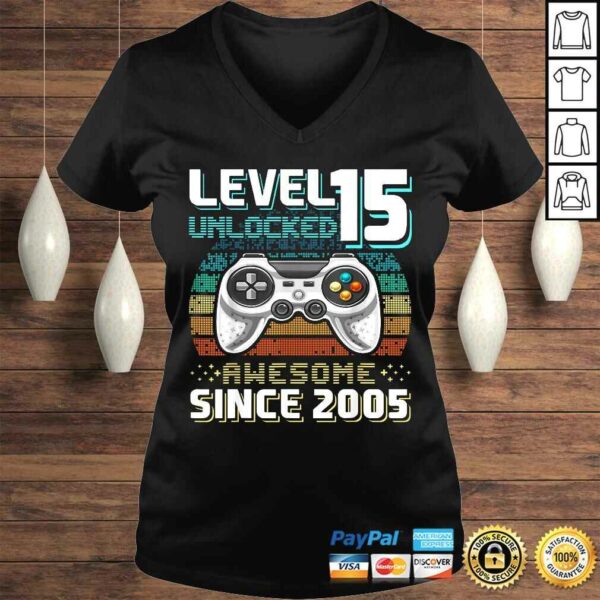 Level 15 Unlocked Awesome 2005 Video Game 15th Birthday Gift Top