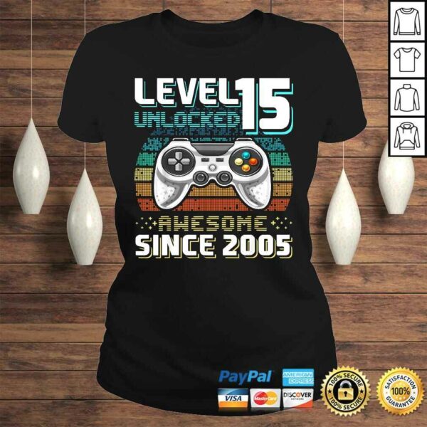 Level 15 Unlocked Awesome 2005 Video Game 15th Birthday Gift Top