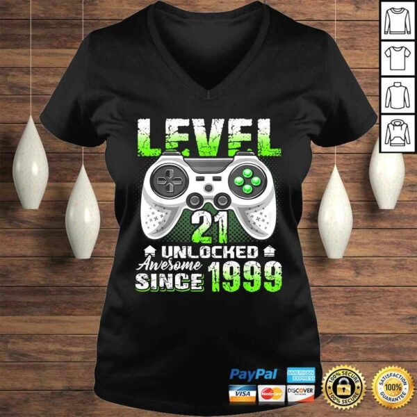 Level 21 Unlocked Awesome Since 1999 Video Game 21st Bday Shirt