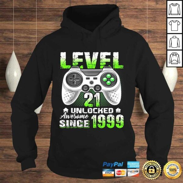 Level 21 Unlocked Awesome Since 1999 Video Game 21st Bday Shirt