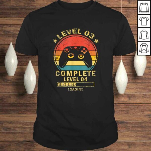 Level 3 complete level 4 loading gamers 3rd Birthday Shirt