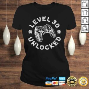 Level 30 Unlocked Shirt Video Gamer 30th Birthday V-Neck T-Shirt 2 Level 30 Unlocked Shirt Video Gamer 30th Birthday V Neck T Shirt 3