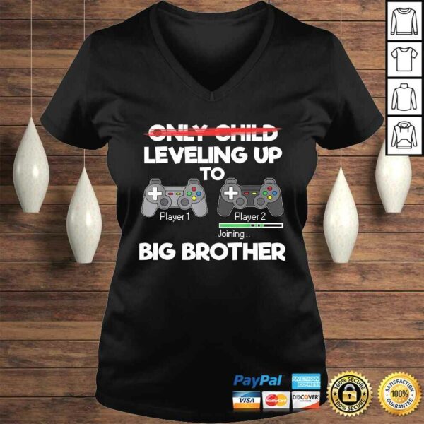 Leveling Up to Big Brother Promoted to Big Bro Gift Brothers TShirt