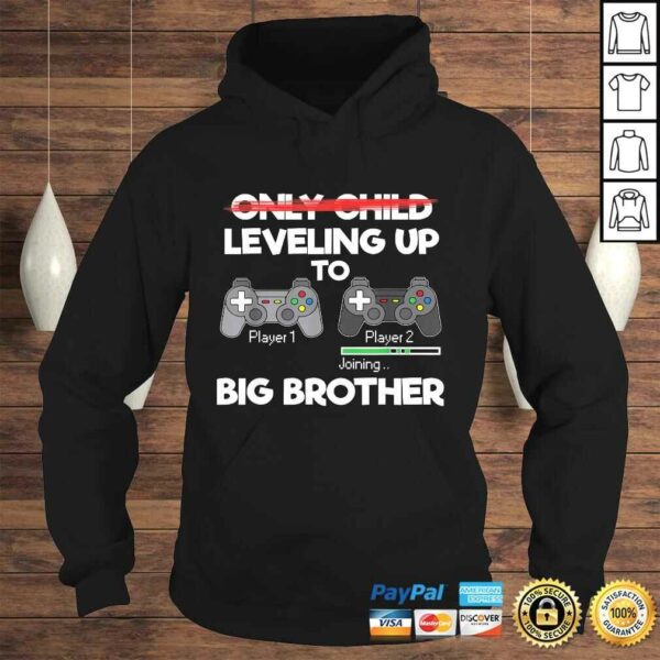 Leveling Up to Big Brother Promoted to Big Bro Gift Brothers TShirt