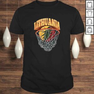 Lithuania Basketball Skeleton NeGift Top Lithuania Basketball Skeleton NeGift Top