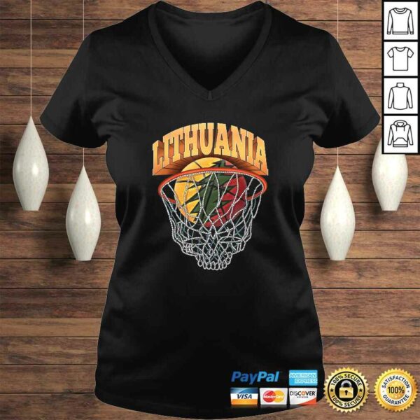 Lithuania Basketball Skeleton NeGift Top