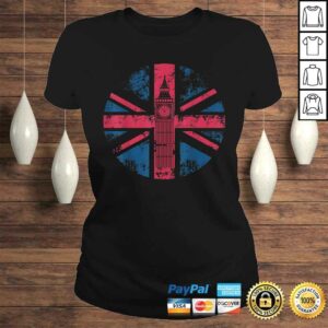London Big Ben Union Jack Vintage UK Flag British Shirt Gift 2 London Big Ben Union Jack Vintage UK Flag British Shirt Gift 3