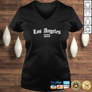 Los Angeles 323 Area Code LA Souvenir Gift Chicano OG Tattoo Shirt 1 Los Angeles 323 Area Code LA Souvenir Gift Chicano OG Tattoo Shirt 2