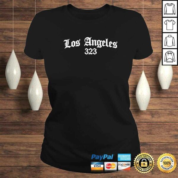 Los Angeles 323 Area Code LA Souvenir Gift Chicano OG Tattoo Shirt