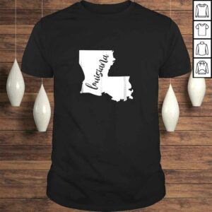 Louisiana Shirt Gift Women Men Kid Roots State Map Home Love 1