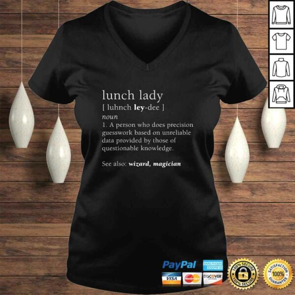 Lunch Lady Definition Funny Cute Back to School Tee T-Shirt