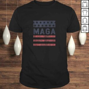 MAGA Stars & Stripes Retro Vintage Distressed Graphic TShirt MAGA Stars & Stripes Retro Vintage Distressed Graphic TShirt
