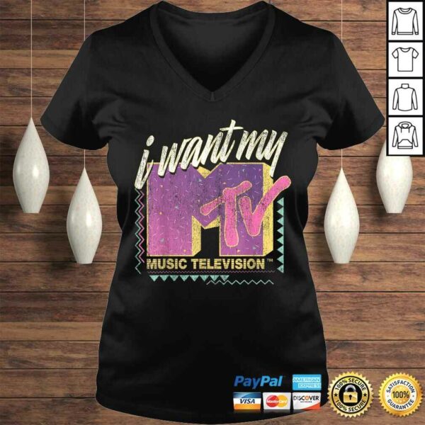 MTV I Want My MTV 90’s Retro Colorful Logo Graphic T-shirt