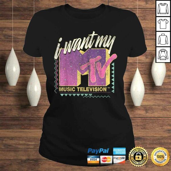 MTV I Want My MTV 90’s Retro Colorful Logo Graphic T-shirt