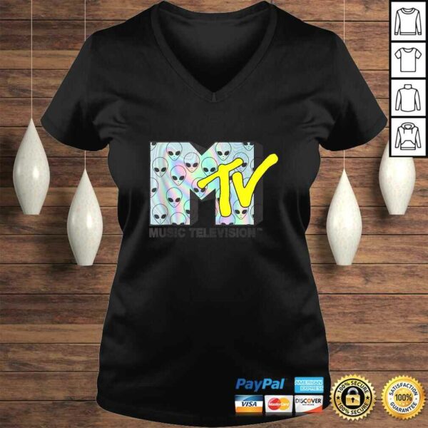 MTV Logo Alien Heads Tee T-Shirt