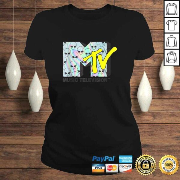 MTV Logo Alien Heads Tee T-Shirt