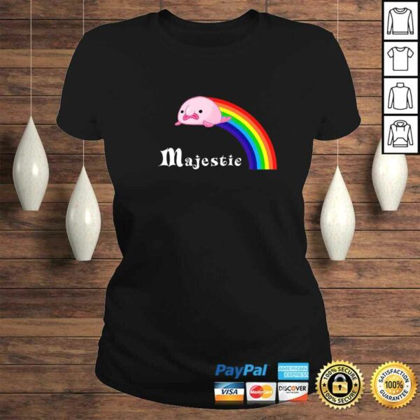 Majestic Blobfish Shirt. Funny Blobfish Rainbow Shirt Tee