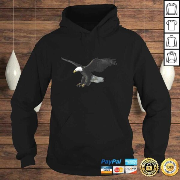 Majestic Flying American Bald Eagle Photo Portrait Hoodie Pullover Hoodie