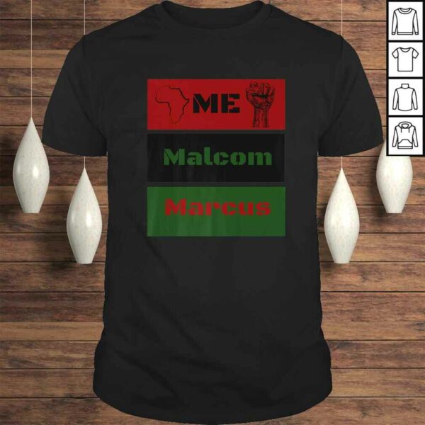 Marcus Malcolm for Red Black and Green African Fist Shirt