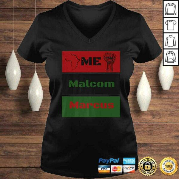 Marcus Malcolm for Red Black and Green African Fist Shirt