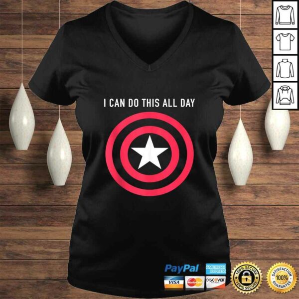 Marvel Captain America I Can Do This All Day Vintage Shield Shirt